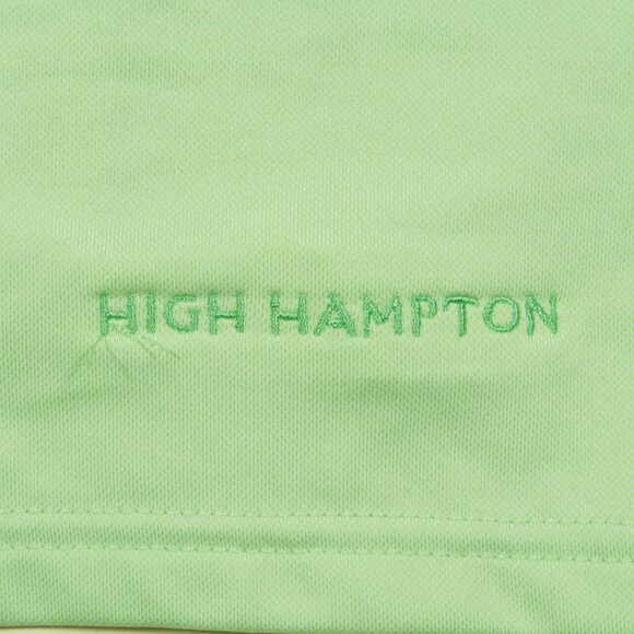 FootJoy High Hampton Resort Golf Polo Shirt Womens XL Green Pique Stretch New - Picture 6 of 10